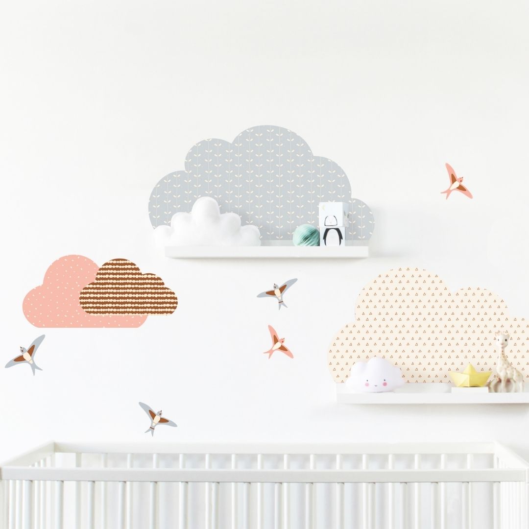 baby-wand-deko-wolken